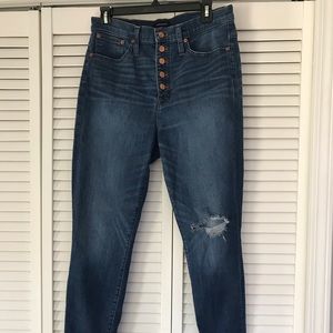 J.Crew High Rise Button Fly Jeans